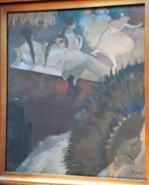 D'après Edgar DEGAS (1834-1917) DANSEUSE. 34 x 24,5 cm.
- BALLET VU D'UNE LOGE. &hellip;